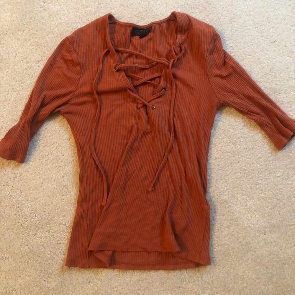 Orange TopShop Shirt